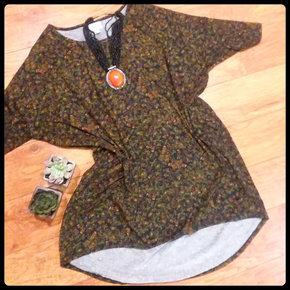 Earth Tones Large Lularoe Irma Tunic EUC